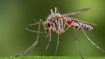 Et mygg med et særegent mønster på kroppen, kjent for å overføre malaria.