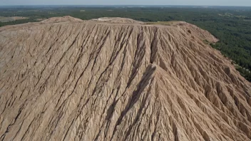 En stor geologisk formasjon med en høy konsentrasjon av et bestemt mineral eller en ressurs