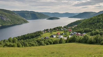 Et naturskjønt bilde av Byremo, som viser dens naturlige skjønnhet og landlige omgivelser.