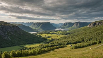 Et malerisk landskap av Eiksmarkas, som viser dens naturskjønnhet.