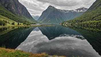 Et naturskjønt landskap av Fron kommune i Norge, som viser dens naturlige skjønnhet og rike kulturarv