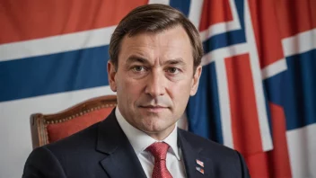 Et portrett av Trygve Bratteli, en norsk politiker og statsminister.