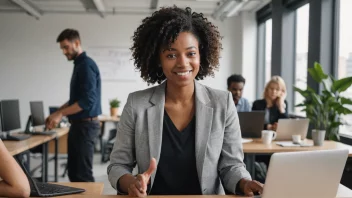 En person på arbeidsplassen med et støttende team og en gradvis retur til arbeid plan, som symboliserer prosessen med attføringsarbeid.