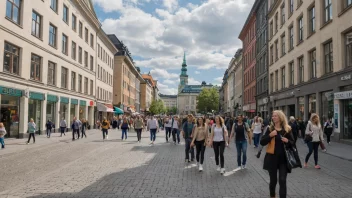 Akersgaten, en sentral gate i Oslo.