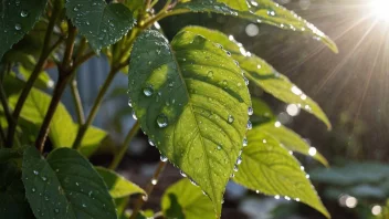 En plante som vokser i en hage, symboliserer vekst og utvikling.