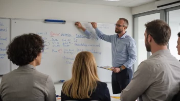 Ledere som deltar på et lederutviklingskurs