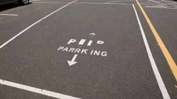 En køyeplass med en bil parkert på den.