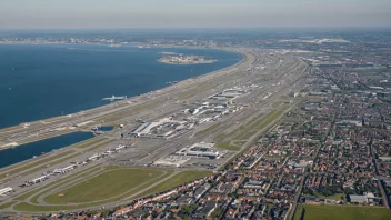 Flyfoto av Kastrup, Danmark.