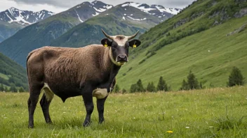 En telemarkskua i en naturlig setting, som viser dens robuste bygning og evne til å tilpasse seg ulike klimaforhold