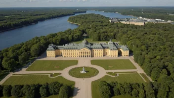 Drottningholms slott i Sverige, et UNESCOs verdensarvsted og residens for den svenske kongefamilien.