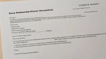 Et standardformatdokument eller en mal, med en nøytral bakgrunn og en tydelig skrift.