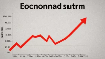 En graf som viser en betydelig økonomisk nedgang eller tap.