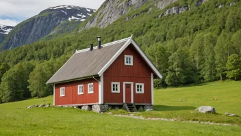 En klassisk norsk gårdsbygning