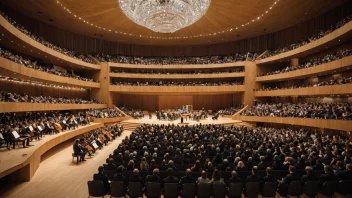 Berliner Philharmonie-konsertsalen i Berlin, Tyskland, hjemsted for Berlinerfilharmonikerne-orkesteret.