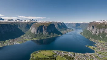 Panoramabilde av Sunndal kommune i Norge