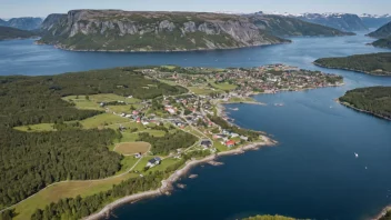 Panoramabilde av Midtbø kommune