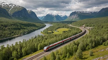 En historisk jernbane i sørlige Norge, kjent for sin naturskjønnhet og betydning for lokal transport og utvikling.