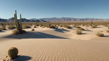 Nevadaørkenen, et stort og tørt område i det sørvestlige USA.