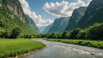 En åndeløs utsikt over Brekkvasselvs-elven i Norge, som viser dens naturlige skjønnhet og unike geografiske trekk