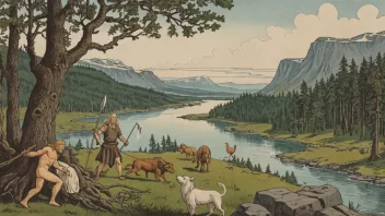 Et bilde som representerer Kalevala, et finsk episk dikt.