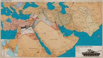 En illustrasjon av midtøstenkonflikten, som viser kompleksiteten og alvorligheten av situasjonen.