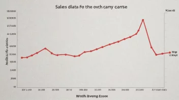 En graf som viser salgsdata for et selskap over et år, med en tydelig oppadgående trend.