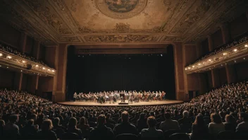 En konsert med flere artister på scenen.