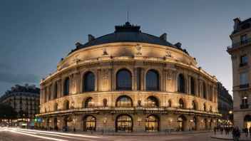 Bastilleoperaen i Paris, en verdenskjent kulturell institusjon.