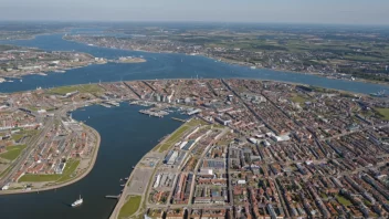 Flyfoto av Esbjerg by