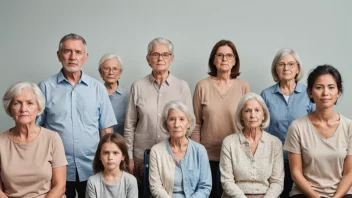 En gruppe mennesker med ulike aldre og evner, alle rammet av en sykdom.