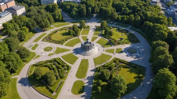 Frognerparken er en stor offentlig park i Oslo, kjent for sine skulpturer, hager og grøntområder.