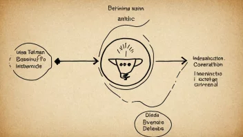 Et enkelt diagram som viser en idé eller et konsept på en lettfattelig måte