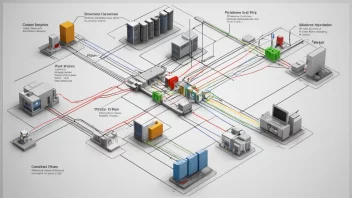 En illustrasjon av en systemplan, som viser de forskjellige delene og hvordan de samvirker.