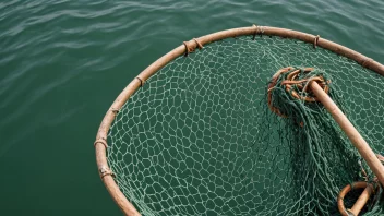 Et fiskegarn eller en fiskebåt som bruker garn til å fange fisk