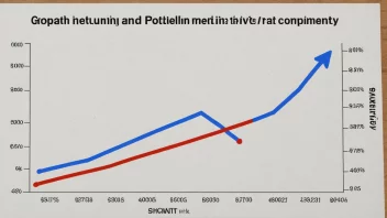 En graf som viser potensialet for avkastning på investering for et selskap.