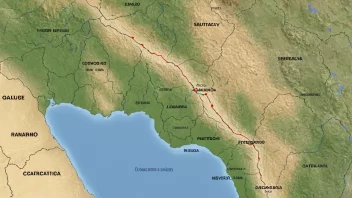 Et kart over Sentral-Afrika med Kongo-elven og omkringliggende land markert