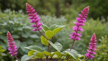 En klukka med lysende blomster og særegen form, som vokser i en norsk hage.