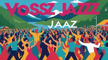 Et bilde av en levende jazzfestival i Voss, Norge.