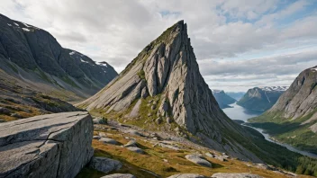 Et vakkert norsk fjell med en unik steinformasjon