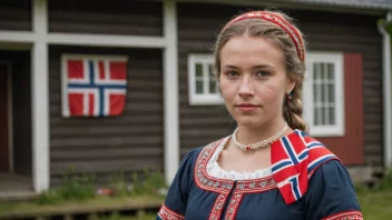 Et bilde som representerer kvinnenavnet Kathrines, med et norsk tema.