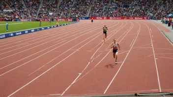 Bislett stadion i Oslo, Norge, hvor Bislettlekenes arrangeres hver sommer.