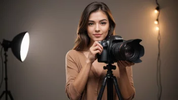 En person med en sterk visuell tilstedeværelse som poserer for et fotoshoot.